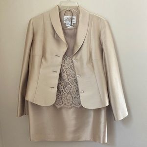 Rickie Freeman Teri Jon Nites four piece silk/wool formal suit